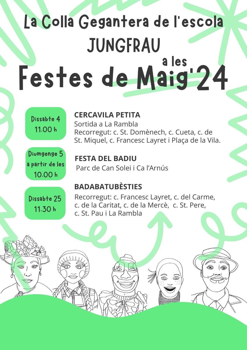 Viu les Festes de Maig amb la Colla Gegantera!