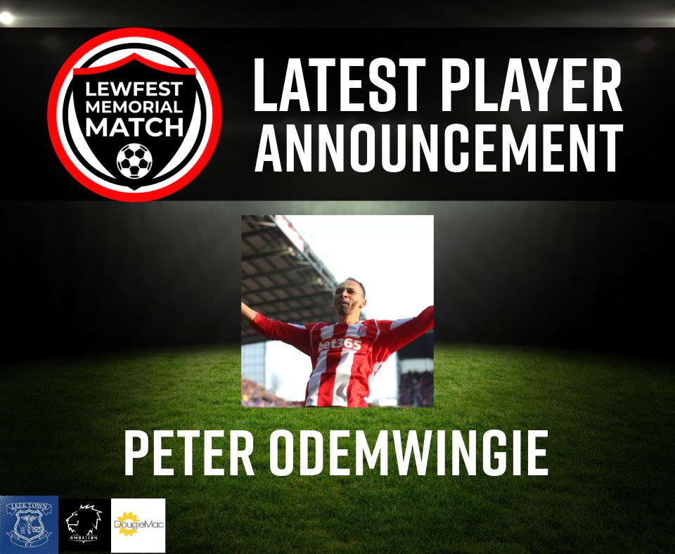 🥁 PETER ODEMWINGIE IS ADDED TO THE LINEUP 🥁

Yet another name is added to our lineup and this time it’s Peter Odemwingie!

One week tomorrow 🤩⚽️

🎟️ Don’t leave it until last minute, secure your tickets now! - ticketsource.co.uk/dougie-mac