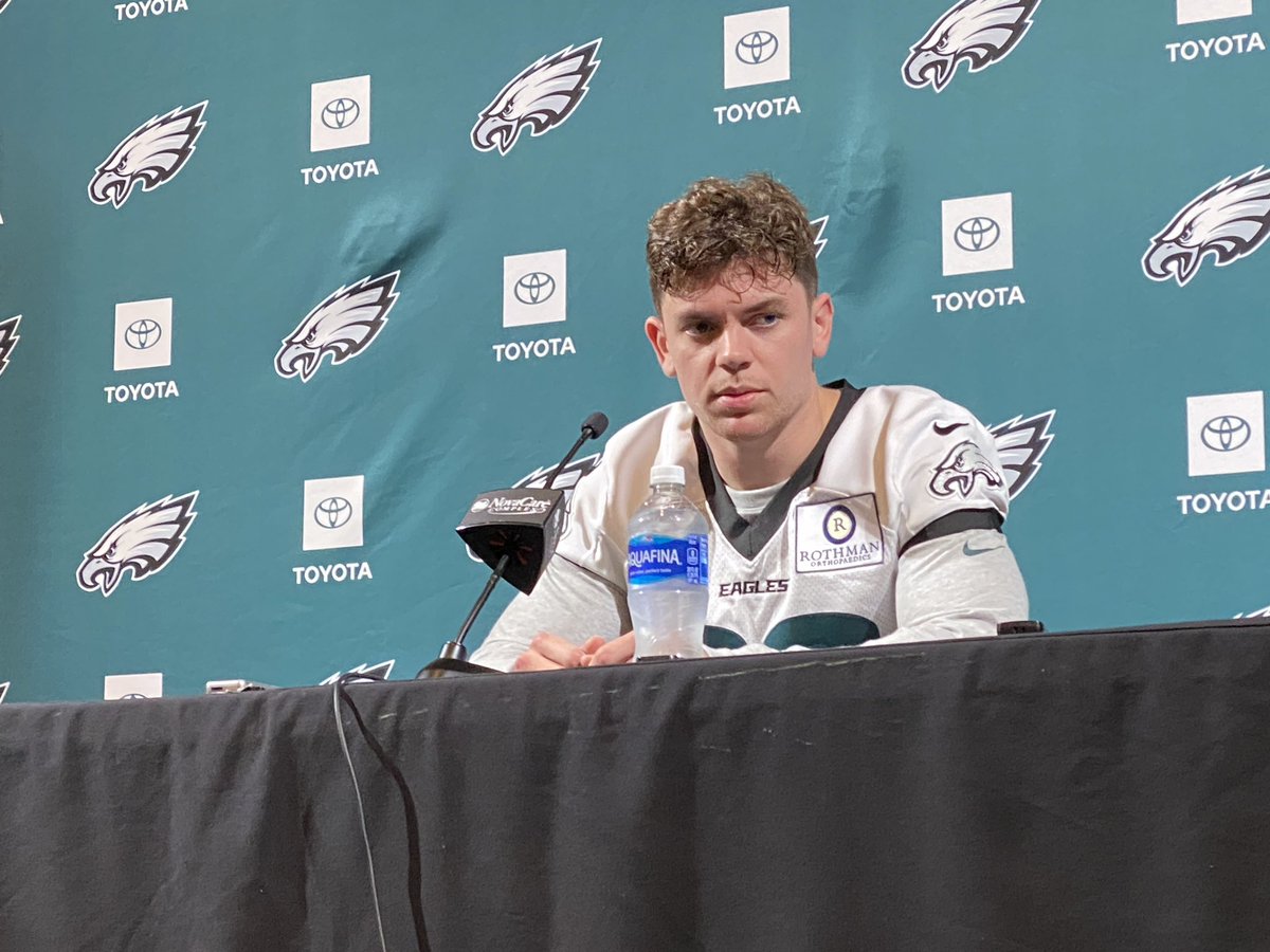 Cooper DeJean says he played multiple spots in the secondary in his first practice today with the Eagles at rookie minicamp.
