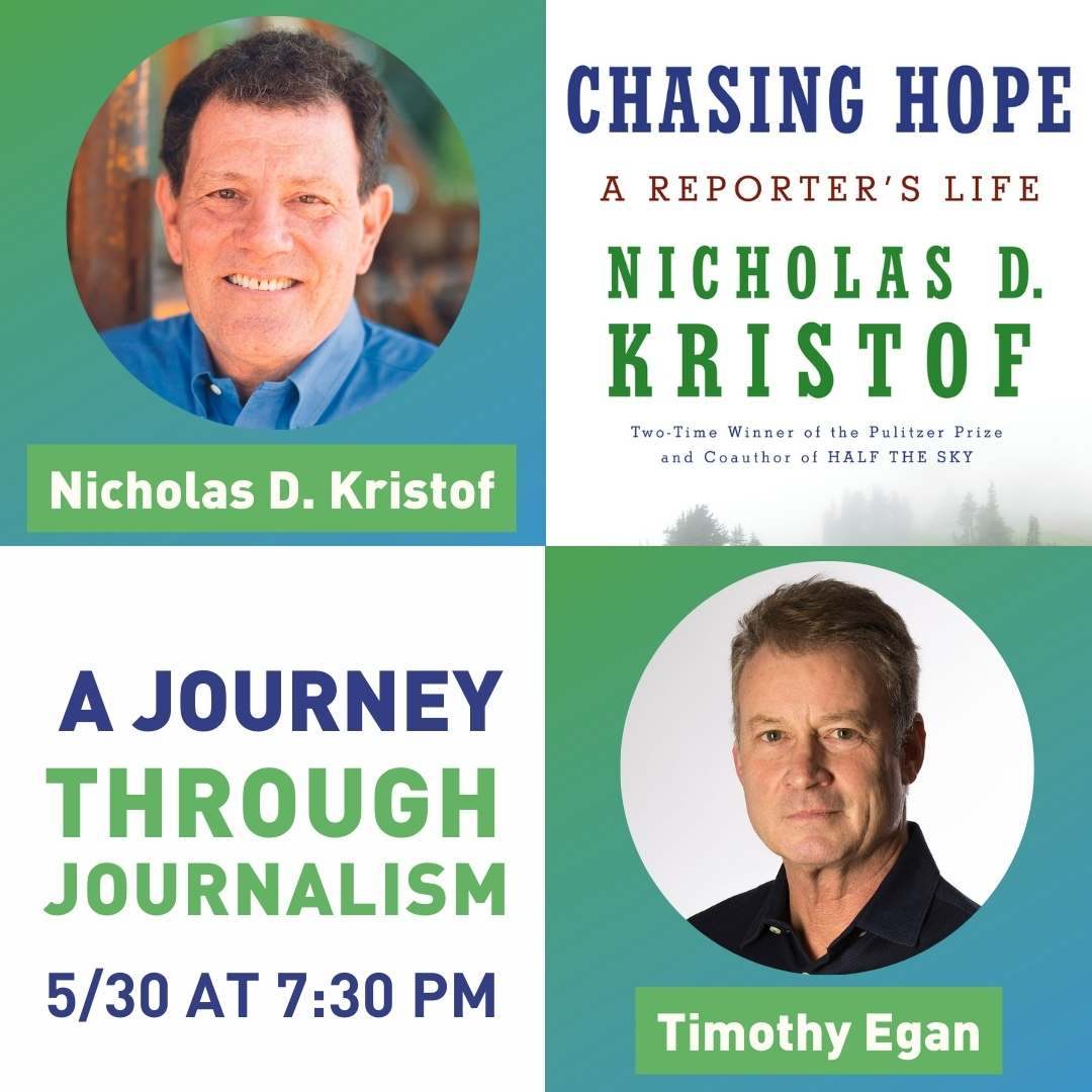 5/30 at 7:30 PM | New York Times columnist @NickKristof recounts his four-decade career as a journalist while exploring the concept of global citizenship. (With @nytegan) bit.ly/4daqV65