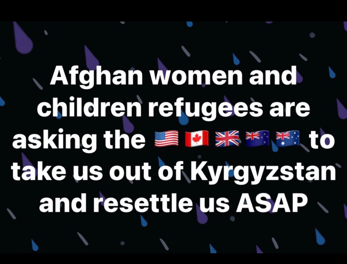 We are Afghan refugees stuck in a hopeless situation in Kyrgyzstan for more than 20 years. We are so tired of being refugees. Please help us and get us out of this Limbo. We hope our voices could be heard around the world 🙏🇺🇸#ResettleAfghanRefugees_Kyrgyzstan