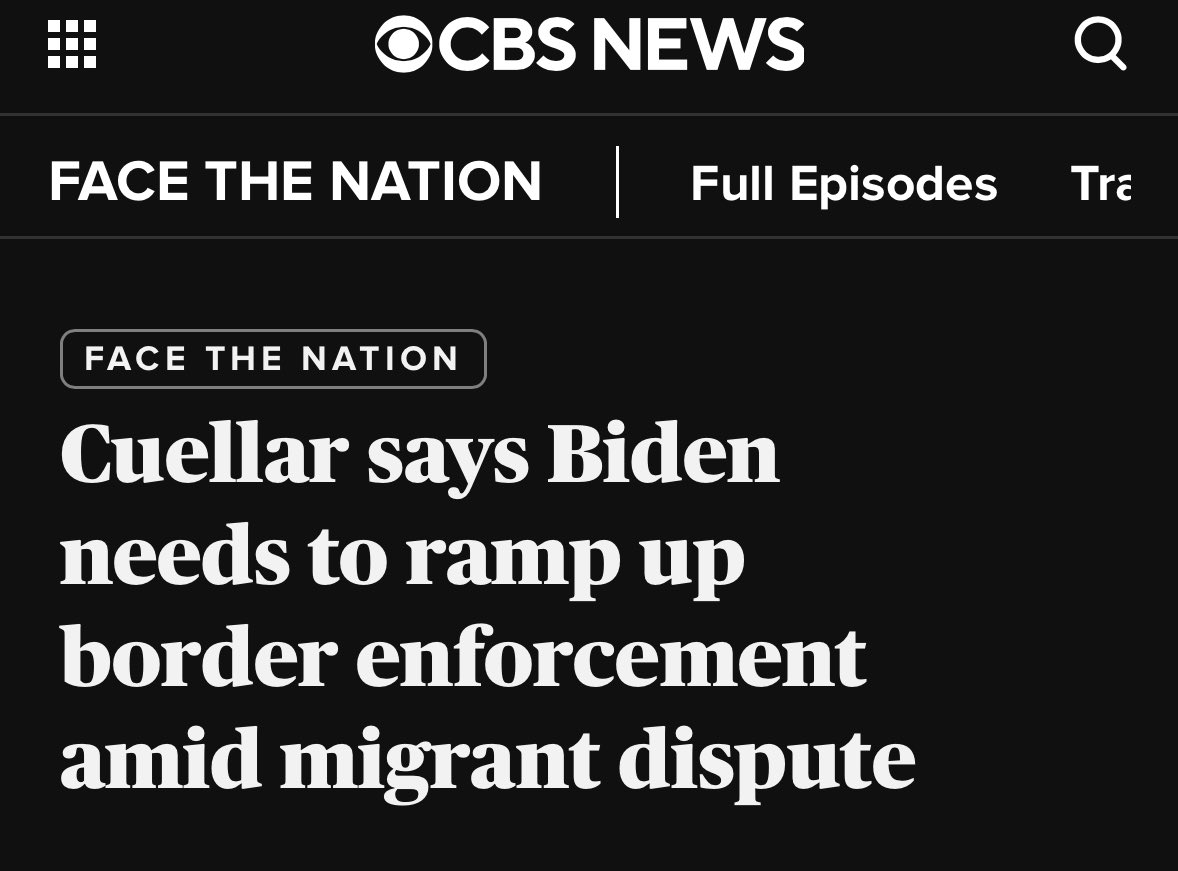 It shouldn’t be lost on anyone that rep. Henry Cuellar was one of the only Democrats critical of the border crisis. Now Biden’s DOJ has charged him with taking bribes. Sus.