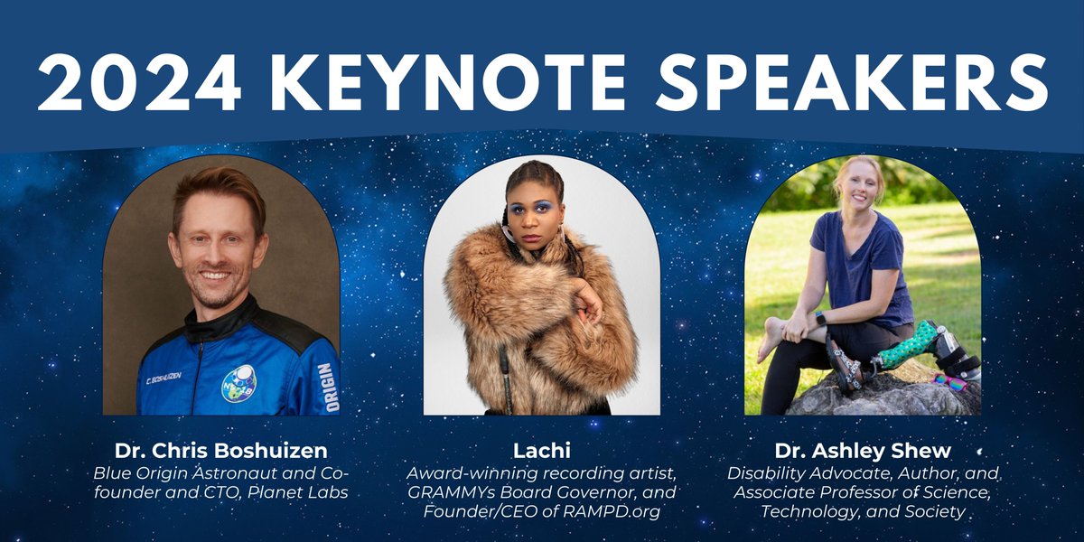 We are delighted to welcome @cboshuizen, @lachimusic, and @ashleyshoo as keynote speakers for the 2024 SciAccess Virtual Conference on May 10-11. Learn more about all our presenters and register today at sciaccess.org/2024-about/