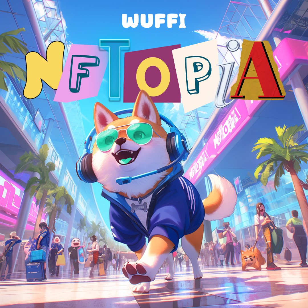 $WUF is howling at @thenftopia! 🔥 Pounce into the online #web3 convention & track down our #WUFFI booth. Scour our Pawtners' booths for more tail-wagging activities & surprises at NFTOPIA. Join the pack: nftopia.weebly.com.