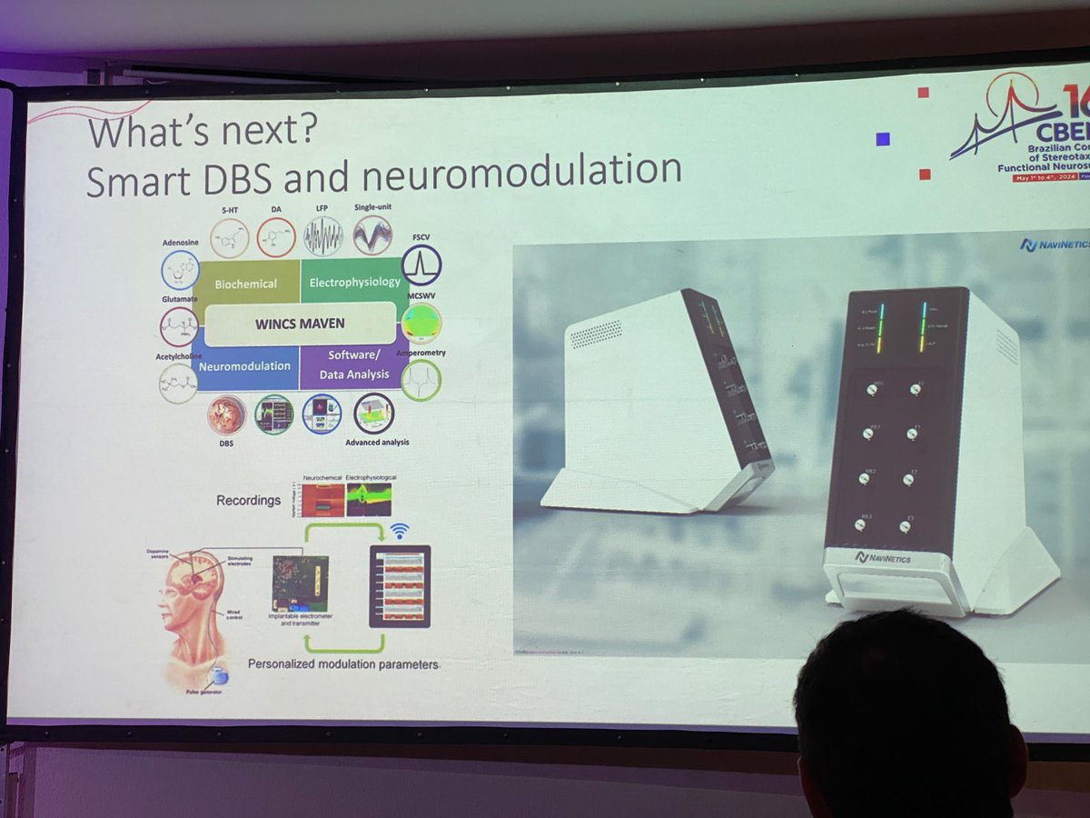 Fantastic and very impressive talk by @Kendall_Lee1 at #CBENF2024, leading multiple large scale multi million dollar projects including spinal chord stim, a new stereotactic frame and the MAVEN system able to measure dopamine electrically (60mio USD effort).