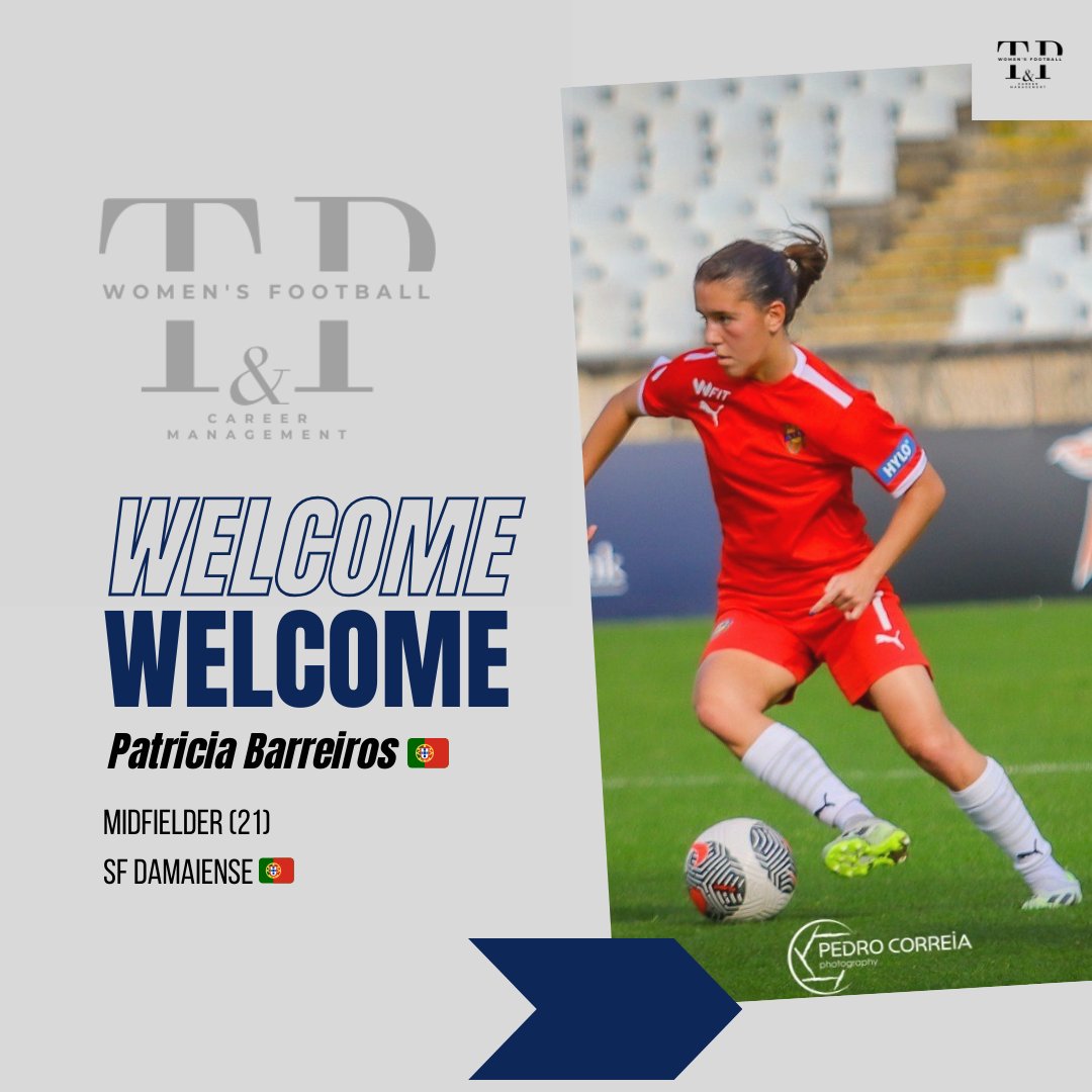 @patriciabarreiros6 talented midfielder from 🇵🇹 joins @tedeschi_e_partners_management ✍️✔️
The 21 y.o. is now playing for 🇵🇹 club @sfdamaiensesad ⚽
Welcome Patricia! 
.
.
#strongertogether with #tedeschiepartners