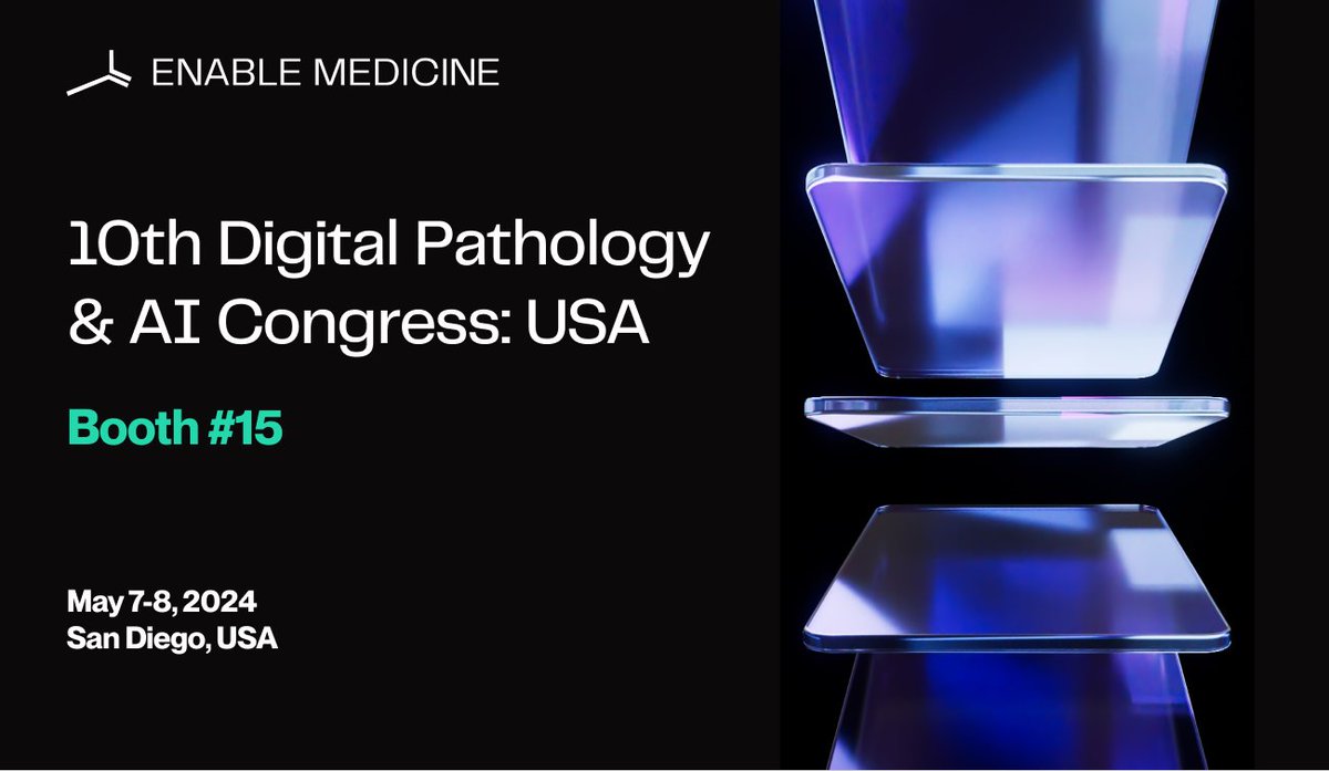 Catch us in San Diego at the 10th Digital Pathology and AI Congress: USA from May 7-8 (Booth #15), where you can learn more about activating multimodal biological data for next-gen drug discovery!

#DigiPathUSA #spatialbiology #pathology #AI #drugdiscovery #computationalbiology