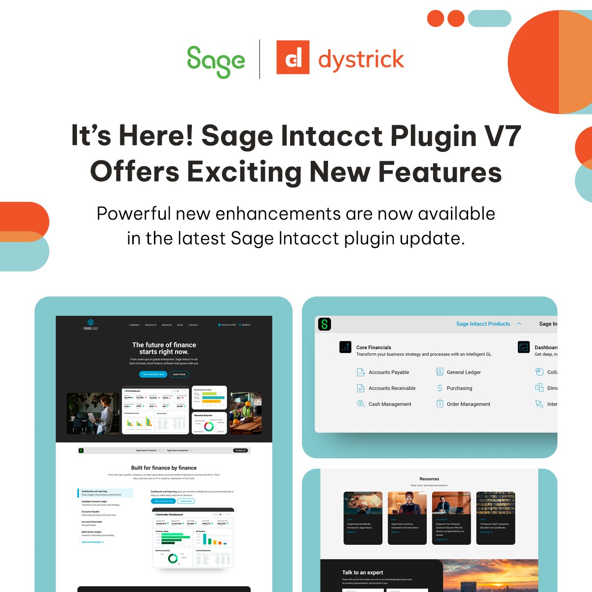 Web design doesn't have to be complicated.

Introducing the dystrick + Sage Intacct partner plugin version 7 featuring exciting new updates designed for optimal usability and efficiency.

dystrickdesign.com/sagepartners

#dystrickdesign #webdesign #marketing #sagepartner #creatives