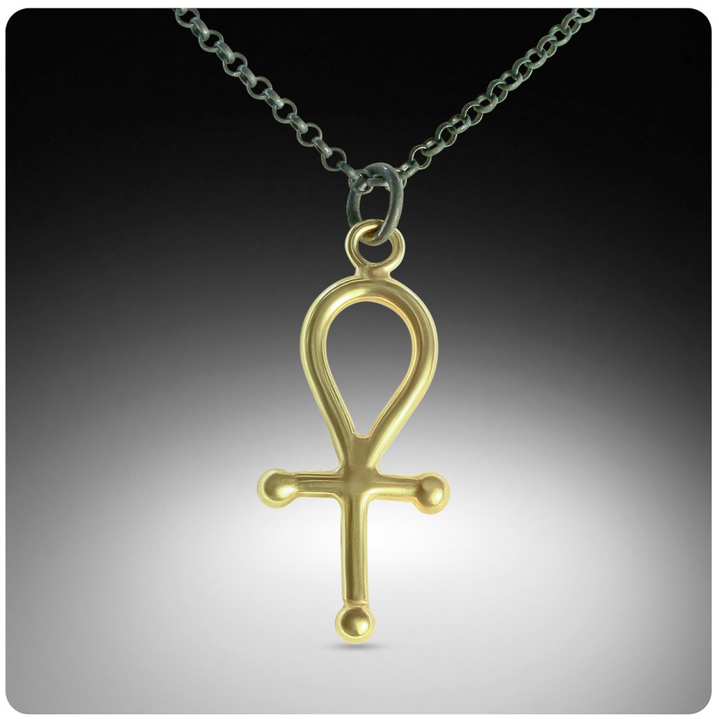 Ankh Necklace #ancientegypt #egyptiansymbol #lifesymbol #eternallife #ancientinspiration #ancienttechniques #fusedmetal #22K #granulation #goldsmith #handcraftedjewelry #jewelryart #artisanjewelry #ankhearrings #pharoahs #mythsandlegends