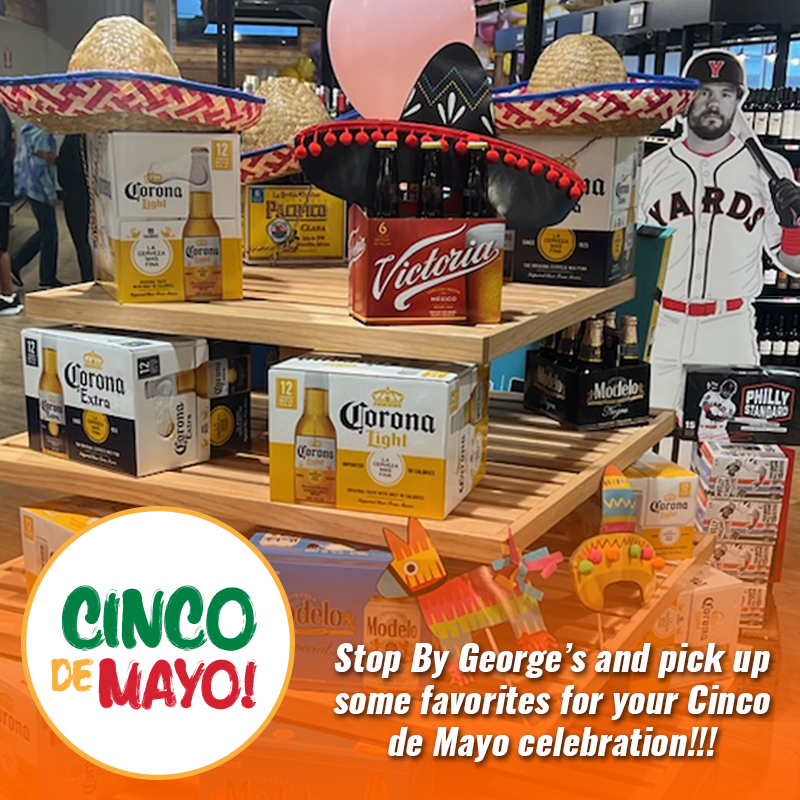 🎉 Calling all fiesta-lovers! 🎉 Gear up for Cinco de Mayo this Sunday, May 5th with your faves from George's Market! 🌮🌯🥑 #CincoDeMayo #PartyTime #ShopLocal