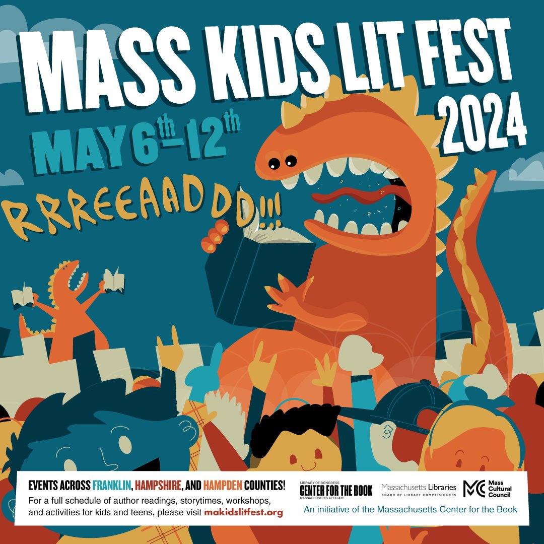 🌟#ThisWeek don't miss @MassBook's #MassKidsLitFest 2024!

👀 See the full festival calendar at 🔗 makidslitfest.org/festival-calen…!

#CenterForTheBook #ChildrensBooks #PublicLibraries #MALibraries