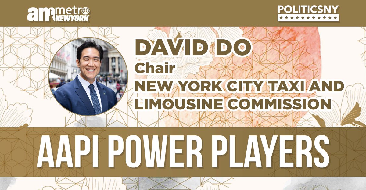 'My focus has always been on equity & access, especially since a majority of taxi drivers in NYC are immigrants.'

Congrats Commissioner Do for being named to @politicsnynews @amnewyork's inaugural AAPI Power Players #PowerList! on.nyc.gov/4a7ieqv

#AMNYPP #POLITICSNYPP