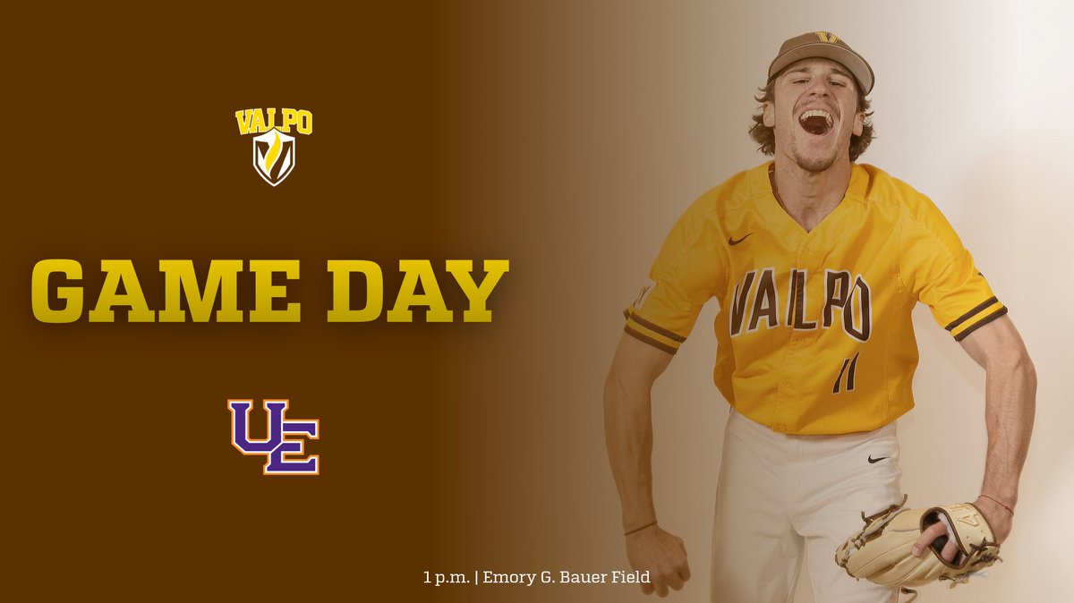 Pumped to welcome @ValpoBaseball players of yesteryear for today's @ValpoAlumni tailgate! 🆚: Evansville 📍: Emory G. Bauer Field ⏰: 1 p.m. 📻: bit.ly/3MoBeIB (UE radio) 📈: statb.us/b/508403 #GoValpo @ValpoBaseball