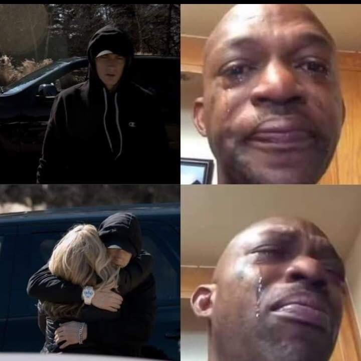 Us seeing Eminem's reconciliation with his mother