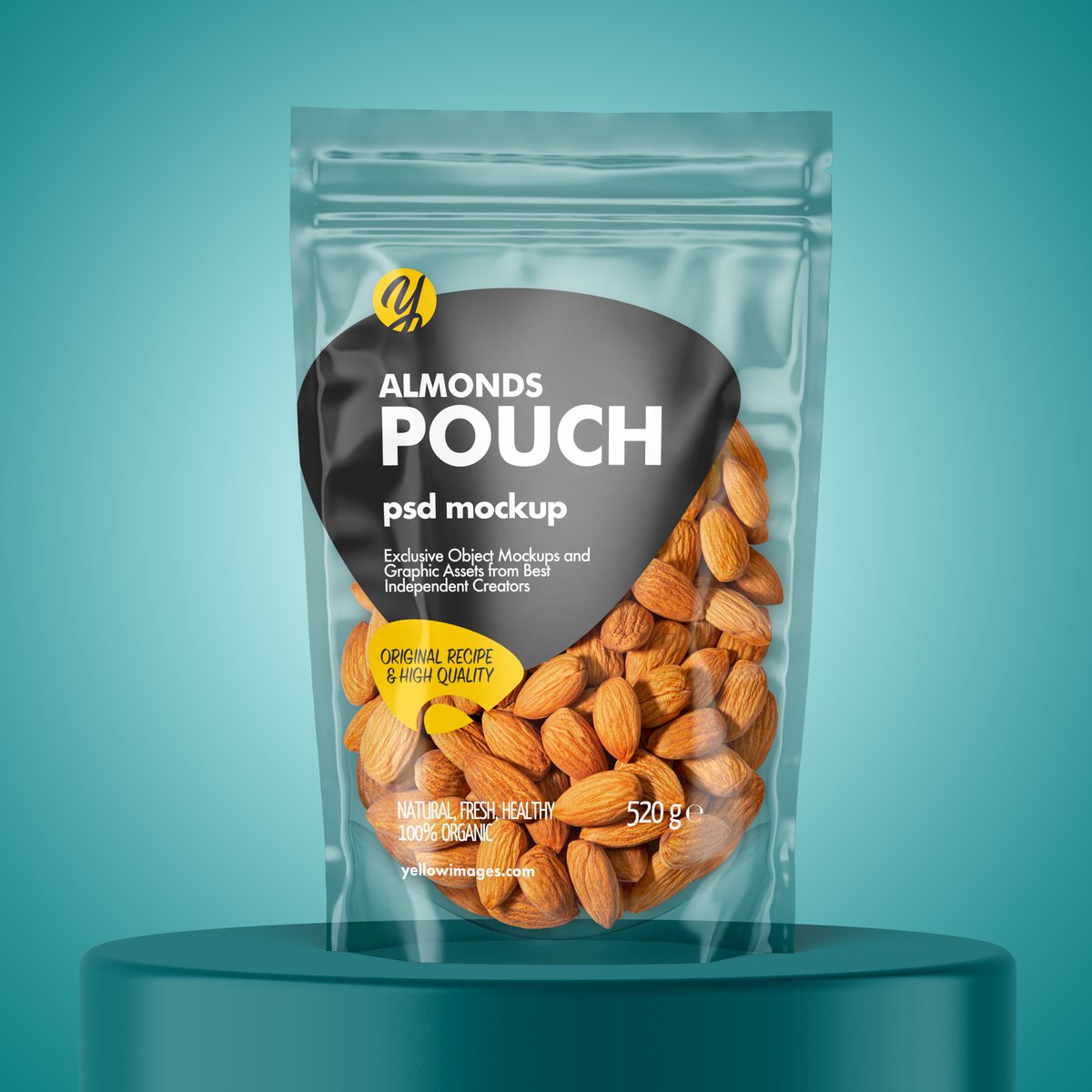 Clear Pouch w/Almond Mockup. Link: yellowimages.com/stock/clear-pl… #pouchmockup, #pouch,#mockup,#mockupdesign,#graphicdesign, #graphic,#design,#labeldesign,#label,#branding,#brand,#pack,#packagingdesign,#packaging,#psdmockup,#almond,#almonds,#almondmockup, #brandidentity,#identity