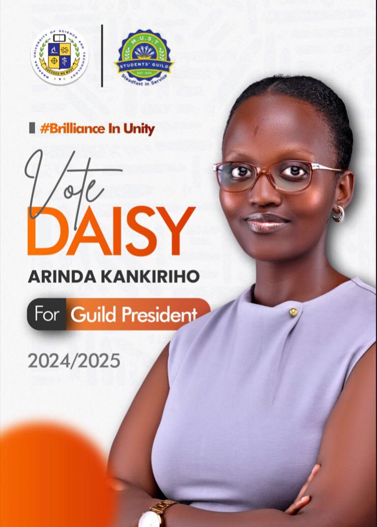 Join us to congratulate HE Daisy Arinda Kankiriho upon getting elected as the guild president of @MbararaUST . Daisy becomes the 3rd female Guild president of @MbararaUST since time in memorial. As @unsaugofficial we wish you the best term of office. Serve with deligence.