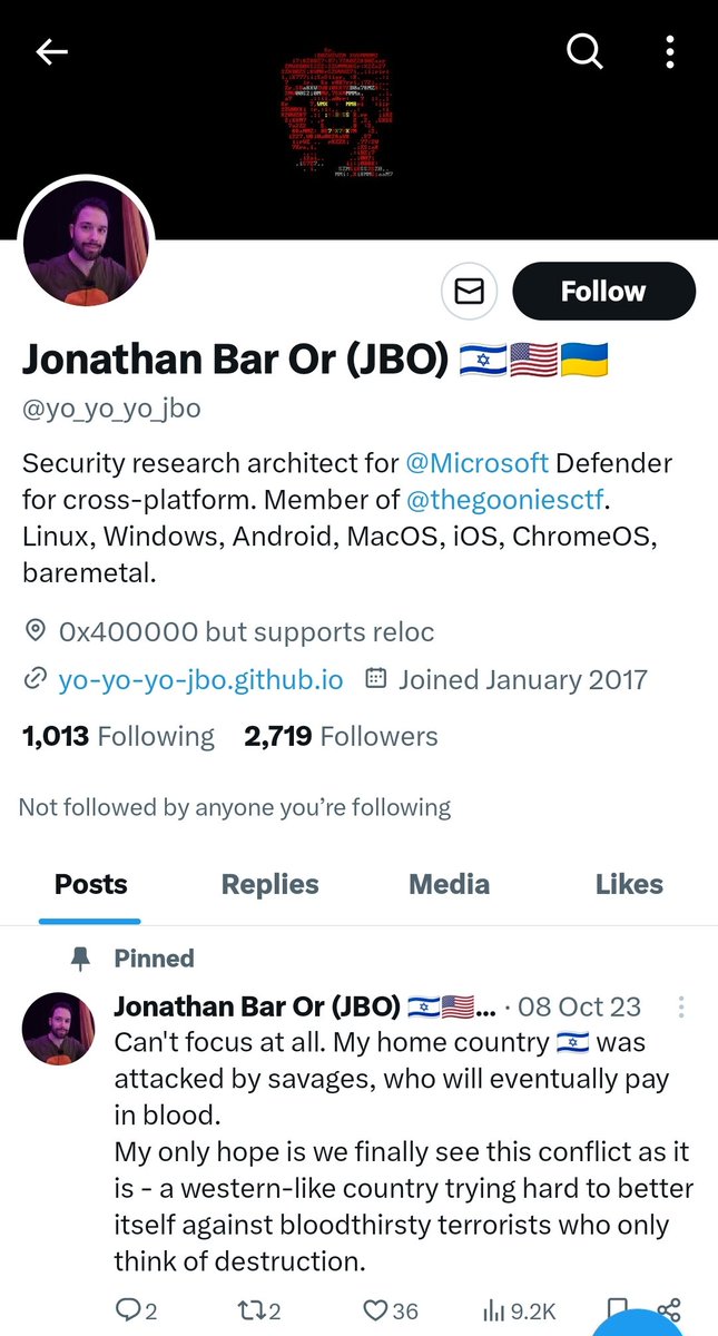 Just got a like on a tweet from this absolutely awful account. I'm going to uninstall Windows Defender