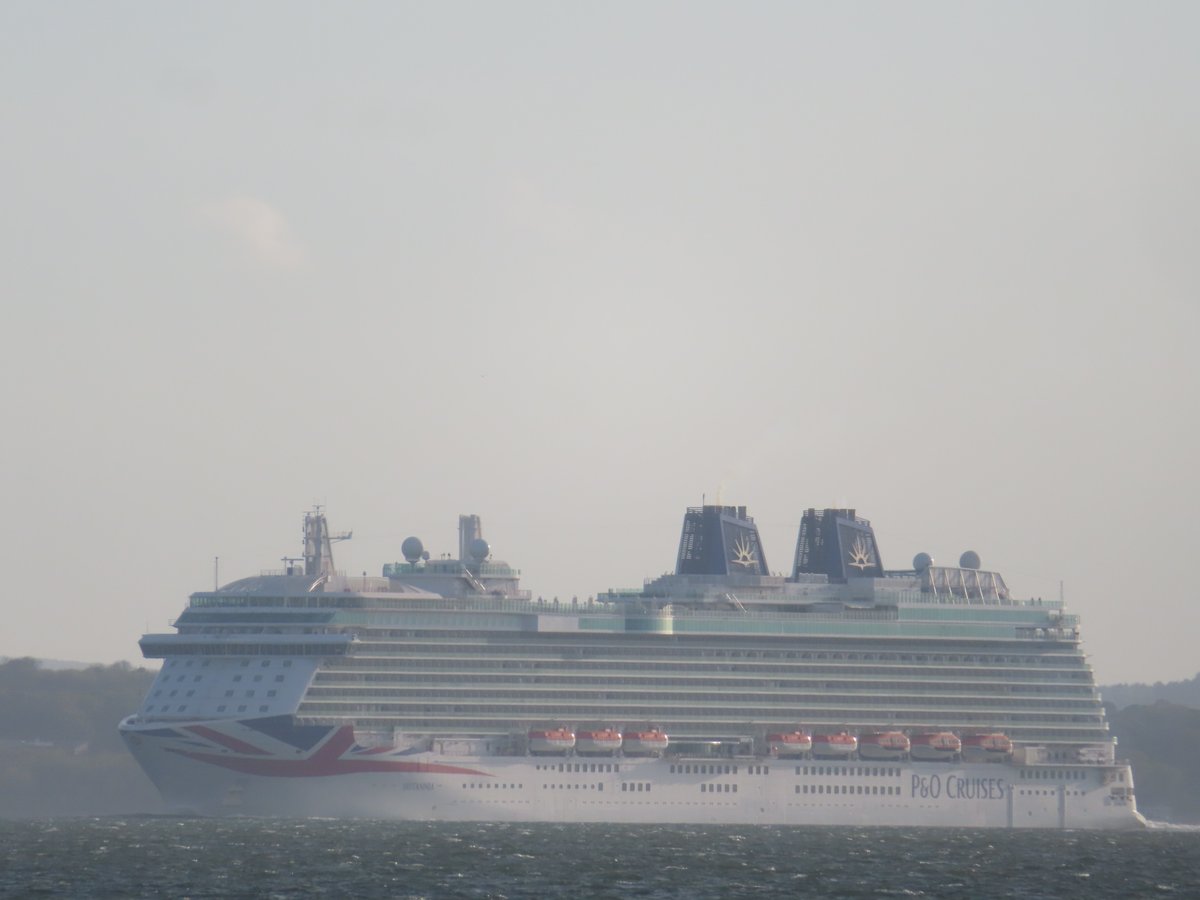 BRITANNIA in the Solent after departing from Southampton on the 3/5/2024.
@pandocruises