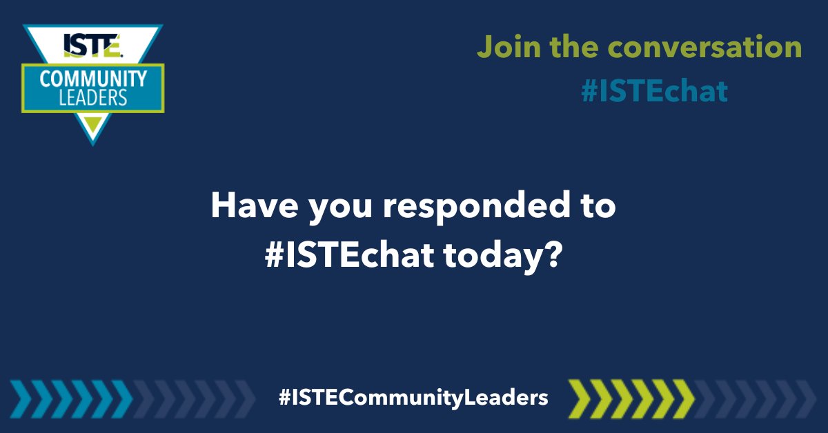 📣@wanda_mathgeek, @KatieF, @melindak and others have all shared their thoughts in the #ISTEChat about #STEM, led by @jasontries - if you haven't had a chance to answer the first 2⃣ questions (2⃣ more to come!), now is your chance! 

⤵️