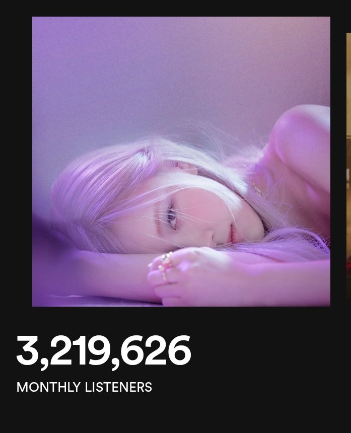 [May 2] ROSÉ 's Spotify Monthly Listeners update.
3,219,626 (+2,669)🔺

블랙핑크로제 #ROSÉ #로제