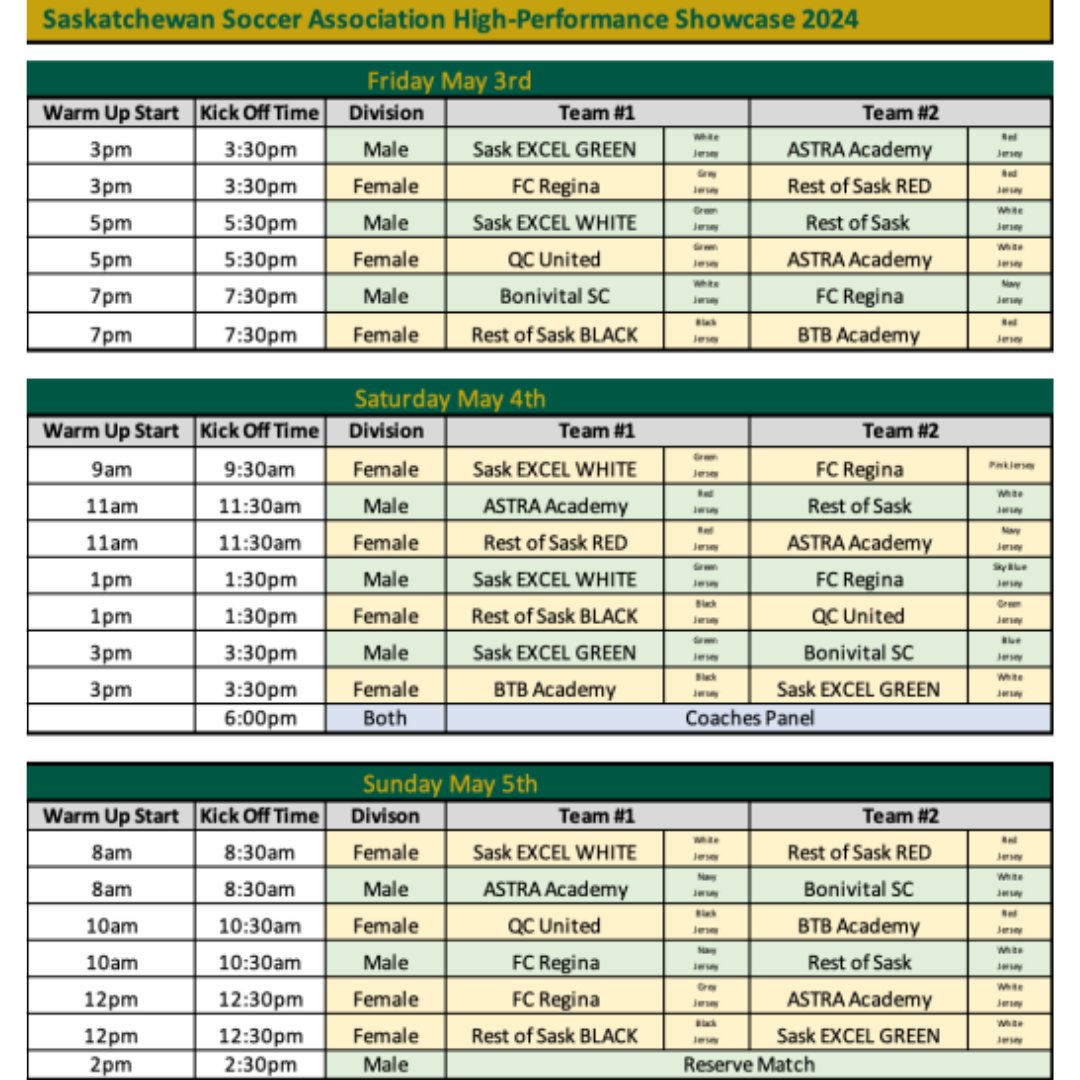 The High Performance Showcase starts today! Good luck to everyone and we hope you have so much fun! #sasksoccer #soccer #futsal #soccerassociation #sasksoccerassociation #saskatchewan #soccerdevelopment #soccerlife #skrising #skproud