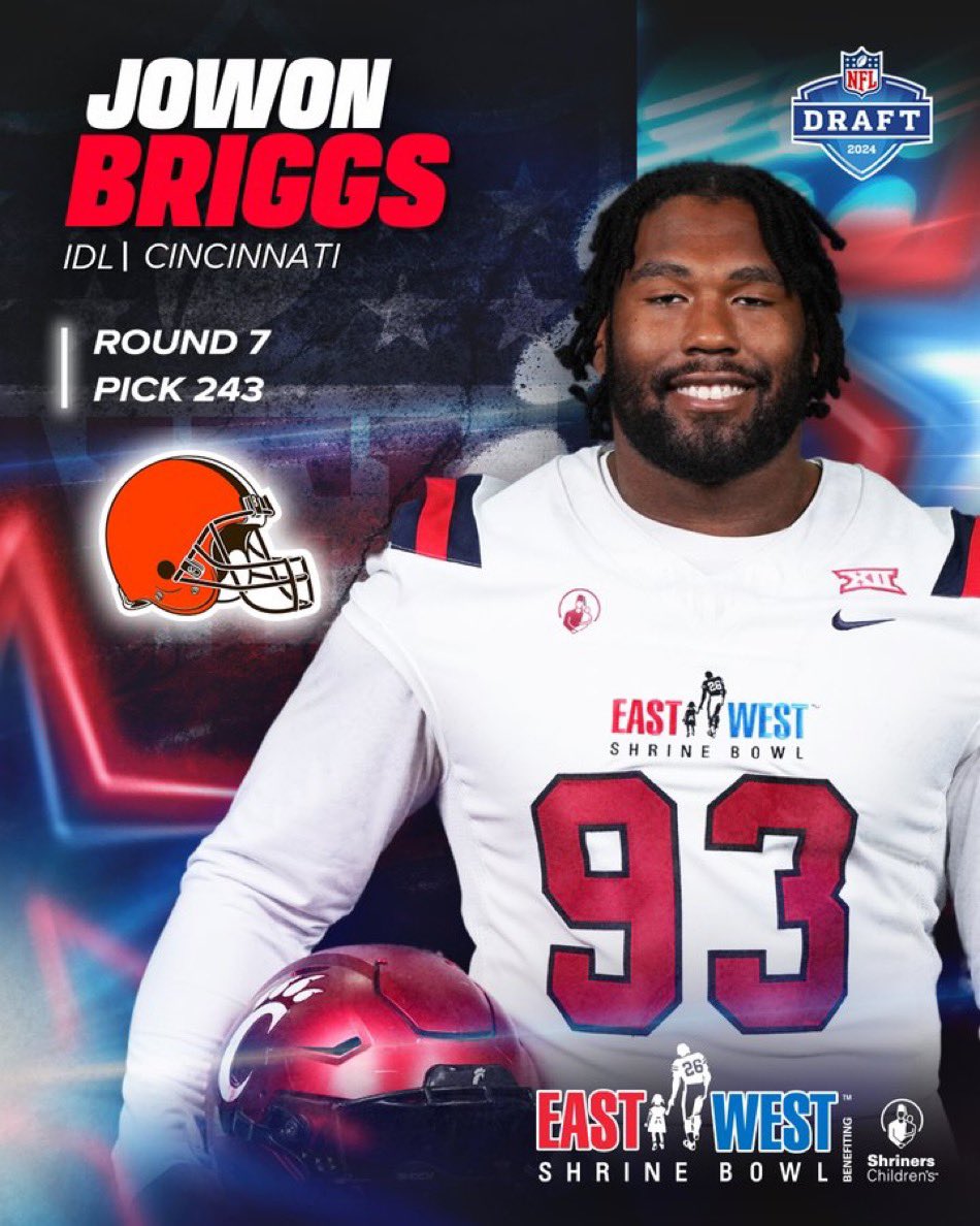 #Browns drafted two and signed one @ShrineBowl-er, each with a likely key role on the roster. 🪙Myles Harden - Elite quickness/twitch nickel CB 💥Jowon Briggs - Explosive, Powerful interior penetrating DL 🏋️‍♂️Jalen Sundell - Versatile OL (T/G/C) with finishing strength in space…