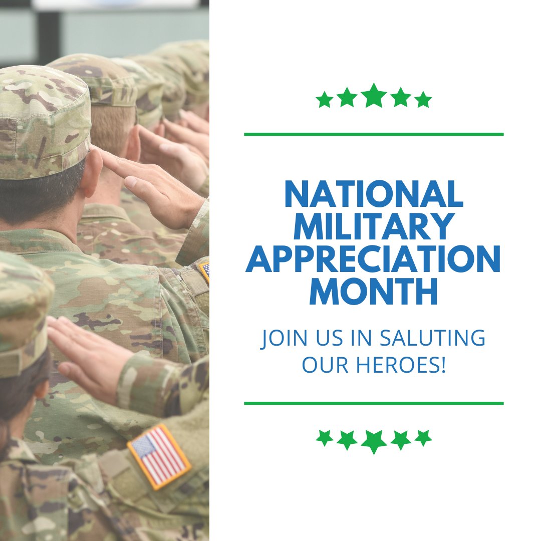 This May, join us in honoring the brave men and women who put their lives on the line to protect our country! Their courage and sacrifice will never be forgotten. 🇺🇸

#NationalMilitaryAppreciationMonth