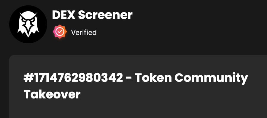 Dex Screen has been paid. May the Force be with you $CATWALKER