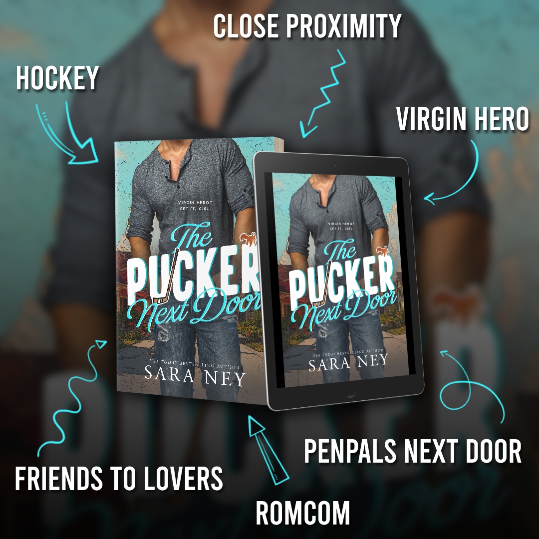 I am excited to celebrate PUCKER NEXT DOOR by @SaraNey is LIVE! US amazon.com/Pucker-Next-Do… UK amazon.co.uk/dp/B0D2V5ZD4F/… #sportsromance facebook.com/DrivenByBooks1…