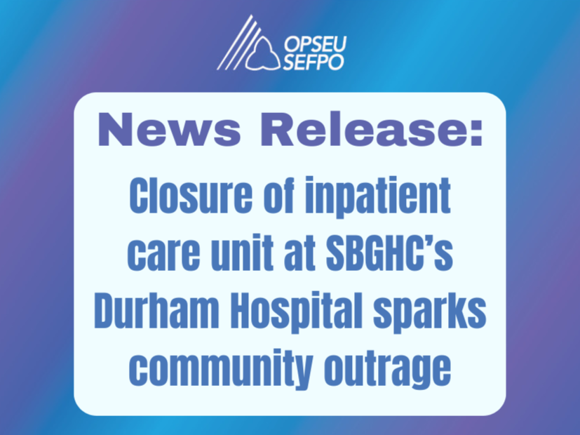 South Bruce Grey Health Centre is closing the inpatient care unit at Durham Hospital without consulting health care staff or the public, forcing families to travel away from their community to care for loved ones in hospital: bit.ly/4aYxXcL #SaveDurhamHospital