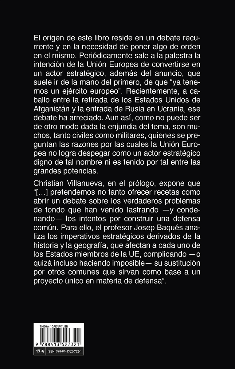 'La construcción de una política exterior y de seguridad común en Europa', de Josep Baqués Quesada. En coedición con @REjercitos catarata.org/libro/la-const…