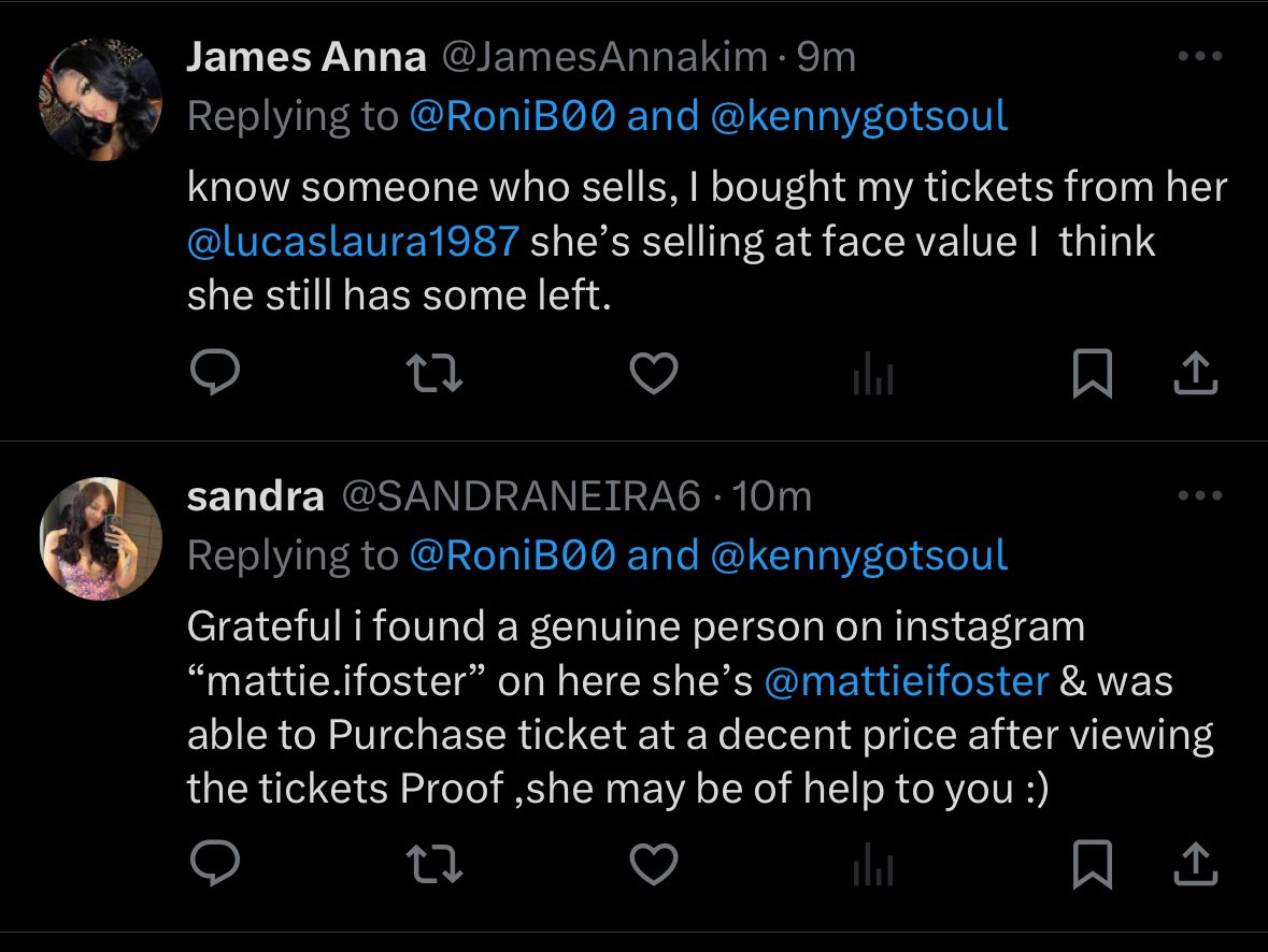 These responses are literally a HUGE part of the reason why we were just in DC advocating for live music ticketing laws. Want y’all to see this in real time. These Bots are insane and this is how you take from both Artists and fans. We need protection #fansfirst