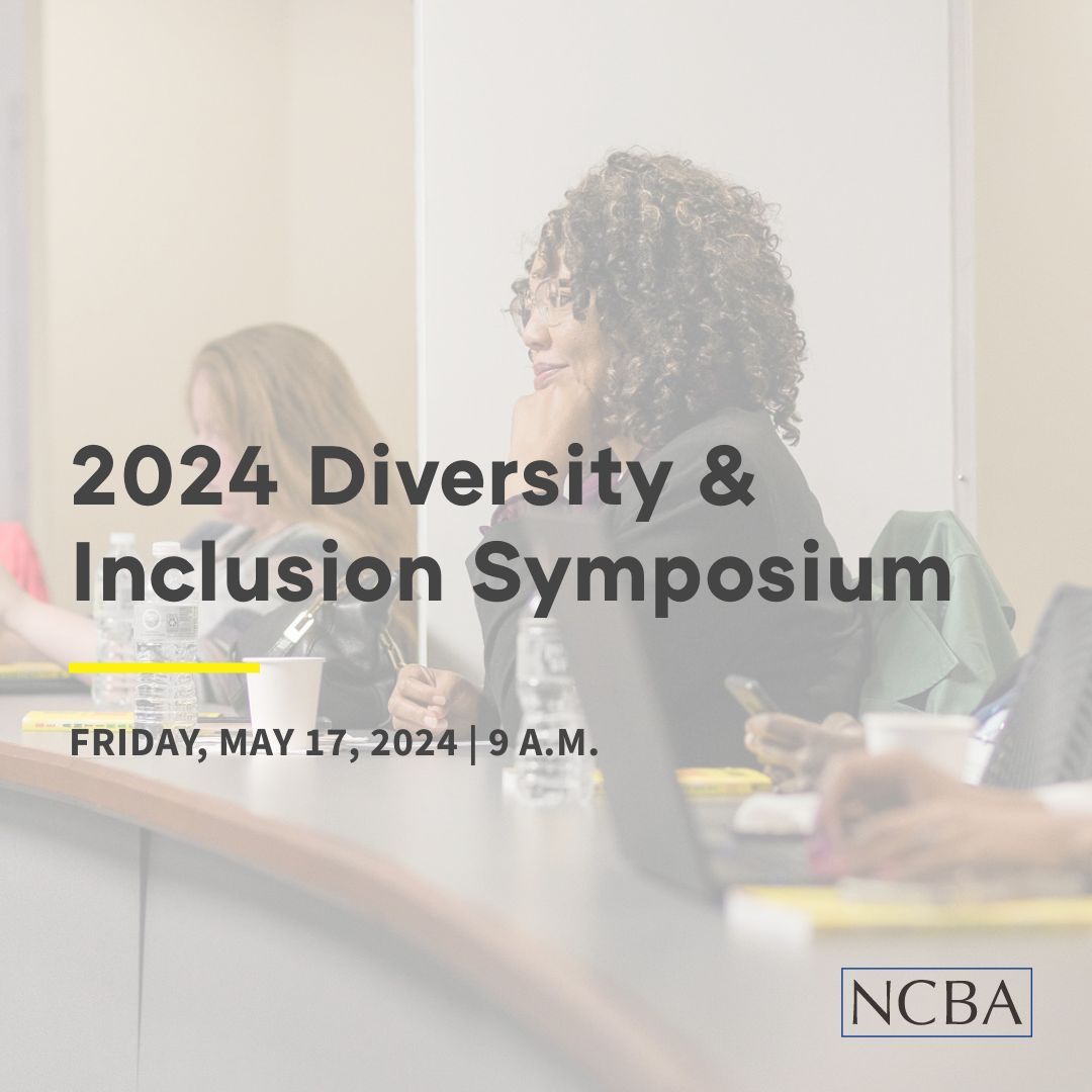 Are you interested in learning more about diversity, equity, and inclusion across practice areas in North Carolina? The NCBA Minorities in the Profession Committee is hosting its fifth biennial Diversity & Inclusion Symposium at the Bar Center. Register: buff.ly/4a0csXx.
