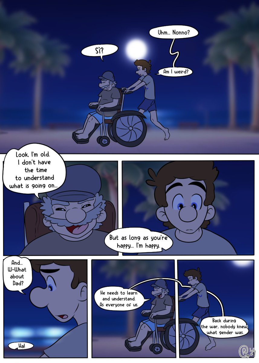 1_upboys's tweet image. Parrotfish Pg 28-30🐠
#mariobros #SuperMarioMovie #mariofanart #supermariobros #luigi #luigifanart #cuteluigi #supermariofanart #1upboys #supermariobrothers #wholesome #Luigimybeloved #1ub #smb #marioandluigi #parrotfishcomic #transcomic #transluigi #lgbt #smbfanart #smbcomic
