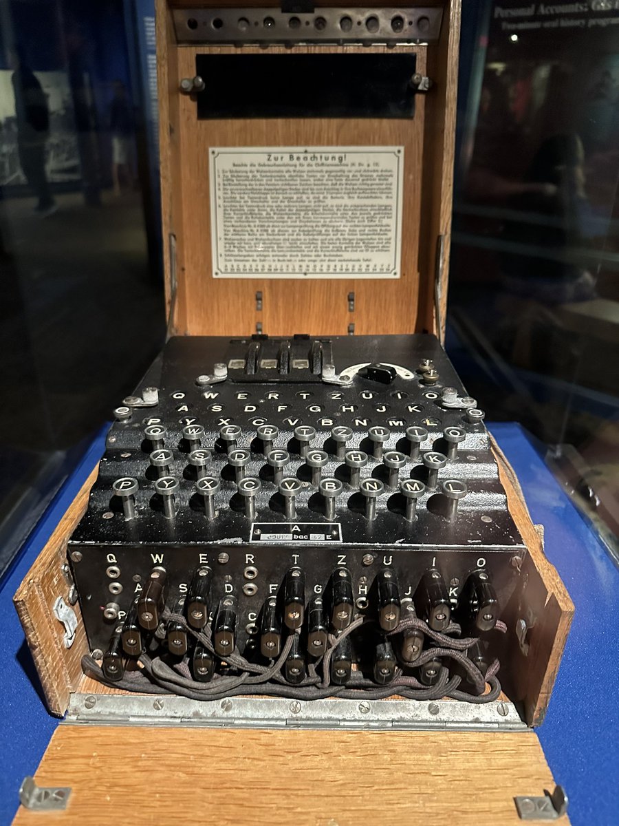 German Enigma code machine. 200 trillion possible combinations and the allies still broke the code that was supposed to be unbreakable.