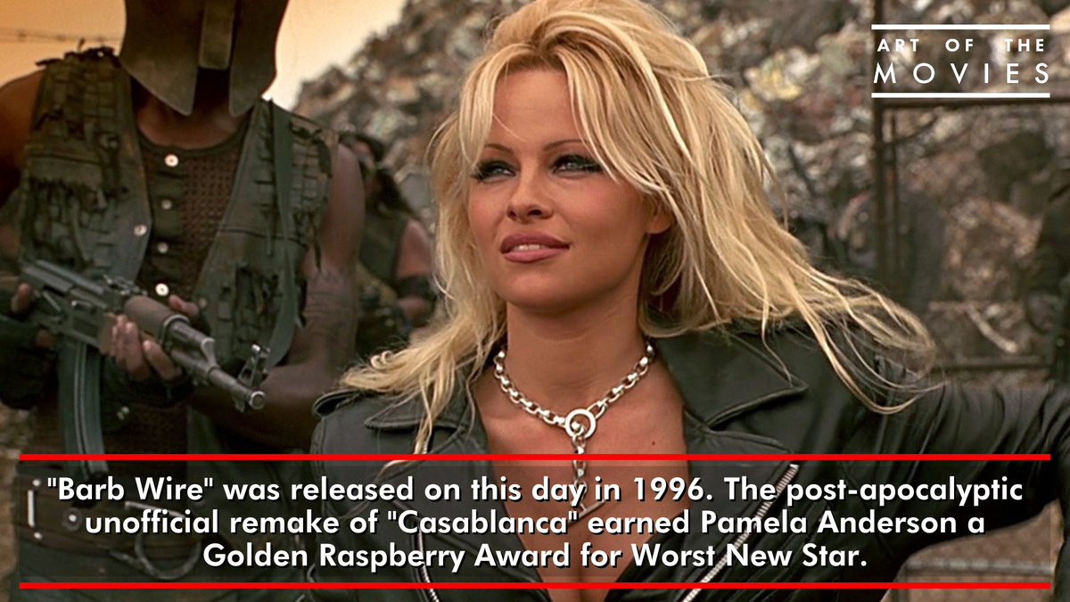 On this day in 1996: David Hogan's 'Barb Wire' opened in the United States. Anyone out there prepared to make a case for this notorious stinker?
#otd #barbwire #pamelaanderson #90smovies #90skid