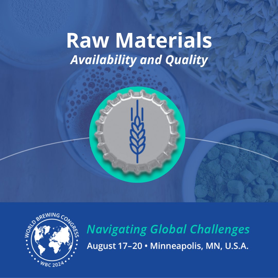 Navigate brewing challenges like the intricacies of #rawmaterials at #WorldBrewingCongress! Register today to attend sessions on sourcing sustainable malting barley or preparing for the smoky hop aftermath of a wildfire. 

Explore program: bit.ly/3SouZqP