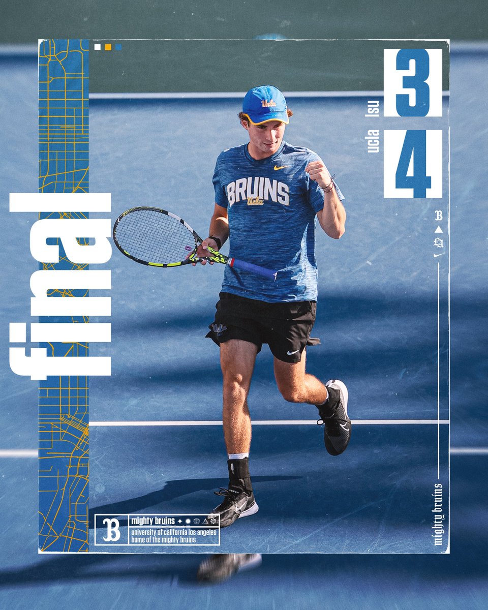 𝗕𝗥𝗨𝗜𝗡𝗦 𝗔𝗗𝗩𝗔𝗡𝗖𝗘!

#GoBruins | #NCAATennis