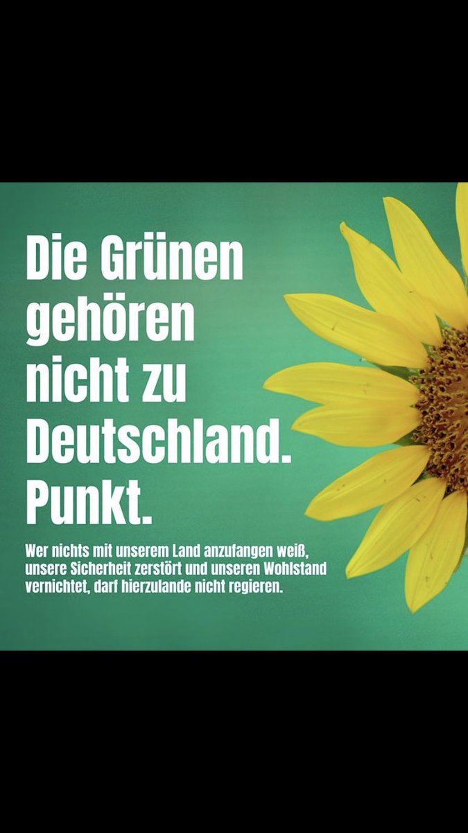 Kommentar:
GRÜNE Zerstöungs-SEKTE auf den Punkt gebracht.
Fazit:
Wer einer SEKTE folgt, der ruiniert sich,
seine Familie, den Wohlstand, ja ein ganzes Land:  🇩🇪