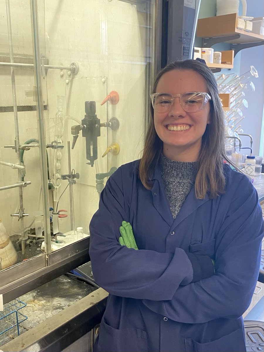 We are excited to announce graduating chemistry major Kayla Hauer is our 2024 @psu_chemistry commencement marshal! Kayla has been working in the @beth_elacqua lab synthesizing, purifying and characterizing a new monomer scaffold to polymerize! science.psu.edu/news/kayla-hau…