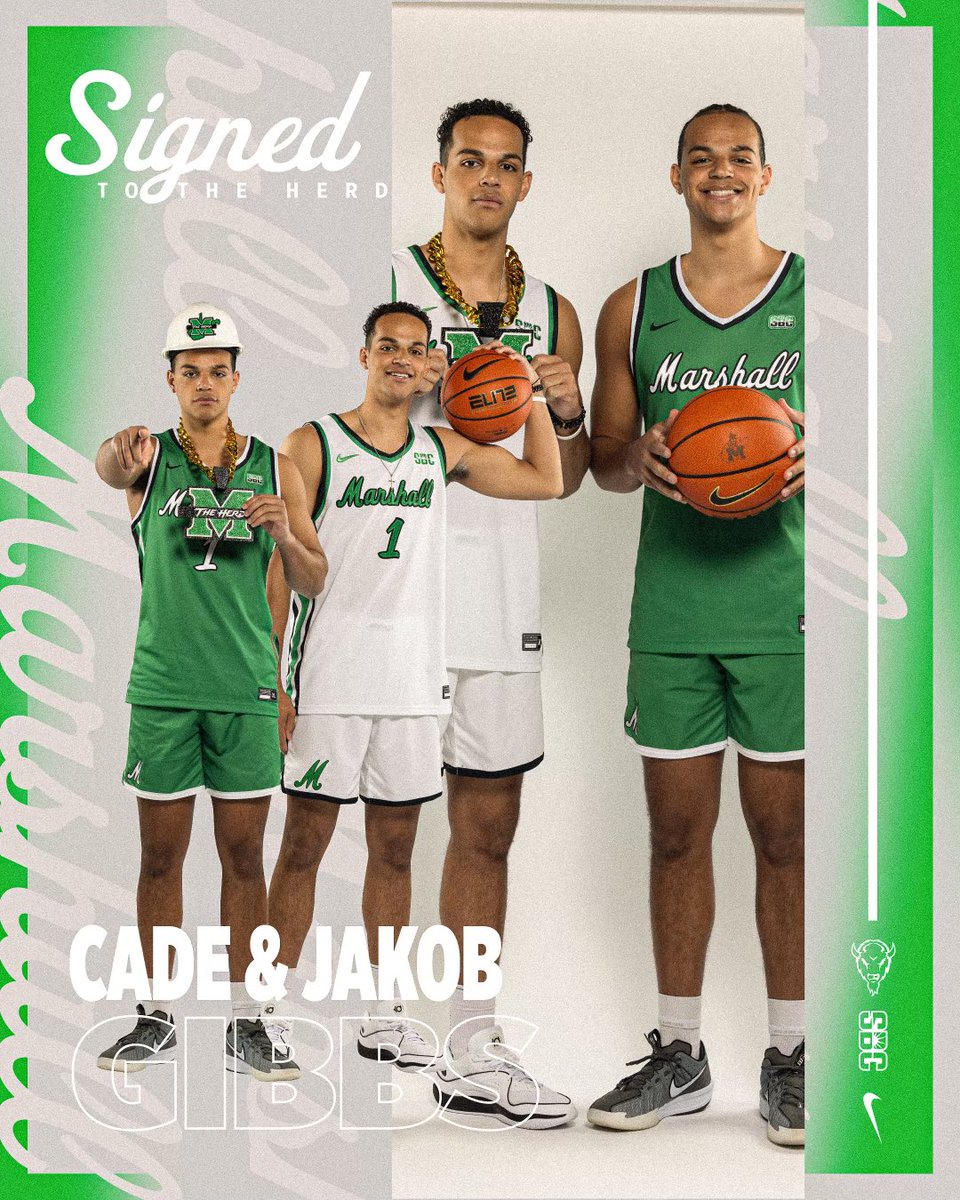 𝐖𝐞𝐥𝐜𝐨𝐦𝐞 𝐓𝐡𝐞 𝐆𝐢𝐛𝐛𝐬 𝐓𝐰𝐢𝐧𝐬 𝐓𝐨 𝐇𝐞𝐫𝐝 𝐌𝐁𝐁!

Cade and Jakob Gibbs headed to Marshall after decorated careers at Grace College!

🔗: bit.ly/GibbsTwins

#WeAreMarshall