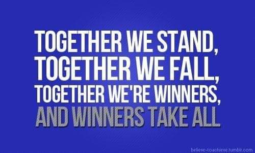 BELIEVE 
TOGETHER 
MOT 
ALAW 
👍💛🤍💙👍👊