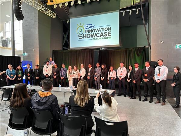 Congrats to all the students who presented their pitches at the @StClairCollege Ford Innovation Showcase today!