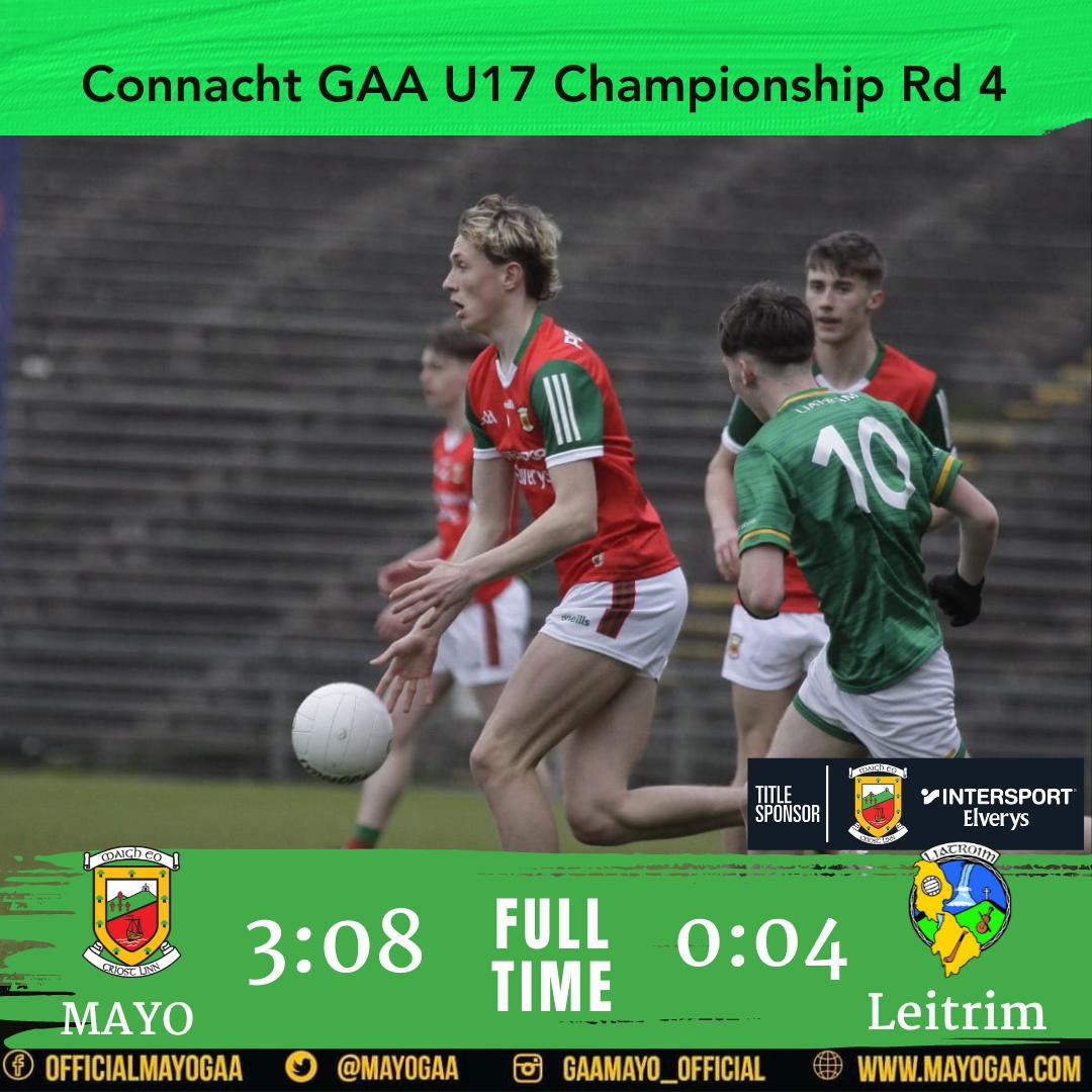 All over here at Hastings Insurance MacHale Park and our U17 footballers come out on top in the Connacht GAA championship🟢🔴