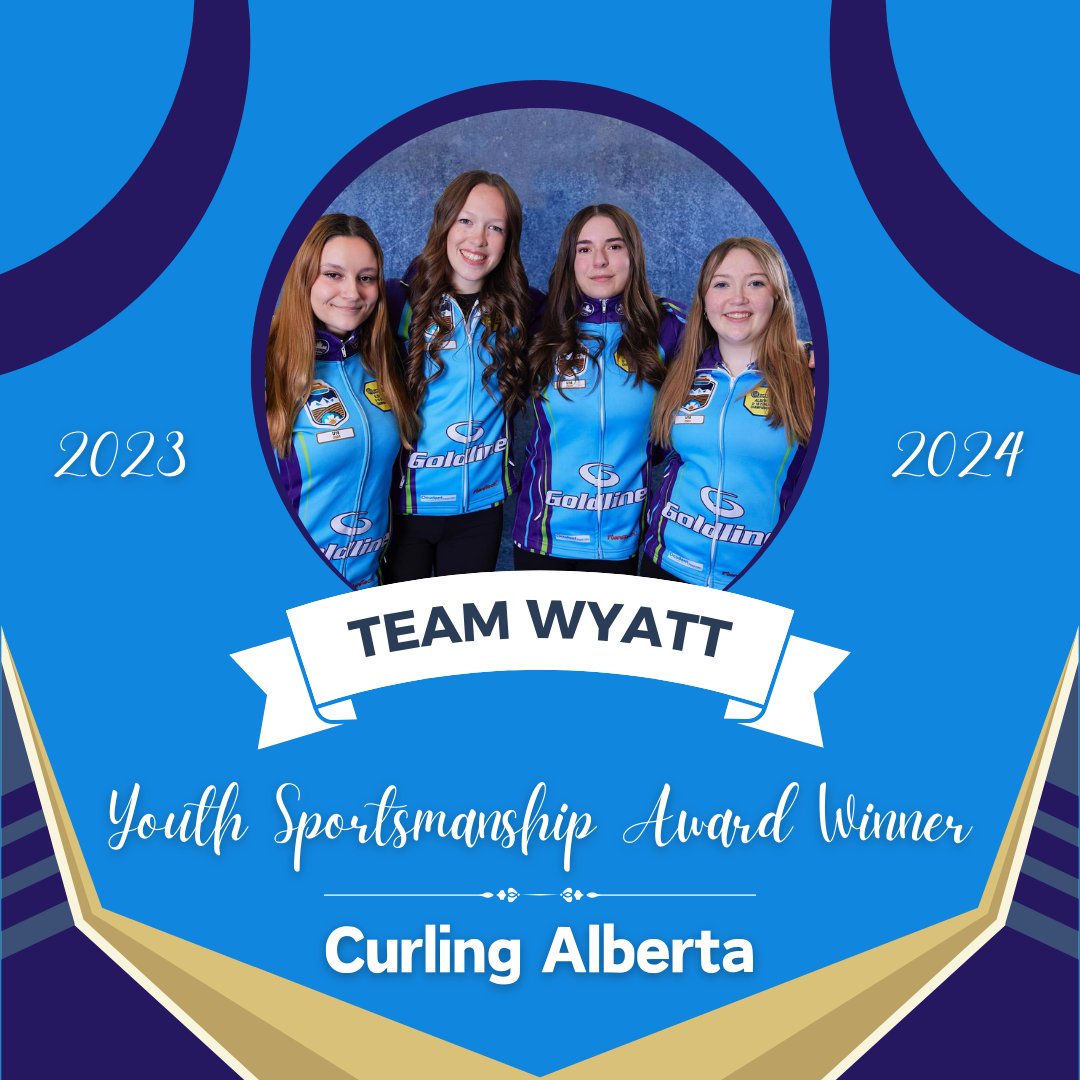 We are honoured to have been chosen as the @Curling_Alberta Youth Sportsmanship Award recipients for the 2023/2024 curling season. Thank you!