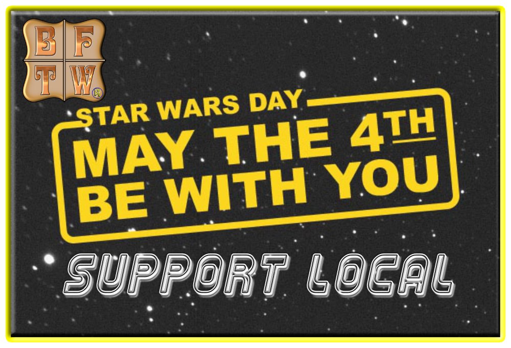 #caskisback #caskale #supportcask #standupforcask #oncask #supportlocalbusiness #supportlocalni #BFTWNI

STAR WARS:
Saturday, 4th May
Celebrating the official Star Wars Day - 'May The Fourth Be With You!'
Lunch and cask, the Bridge House, Belfast.