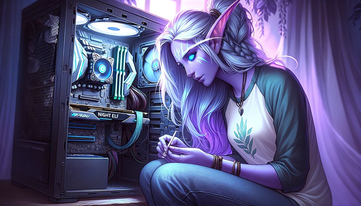 Night elf builds a PC