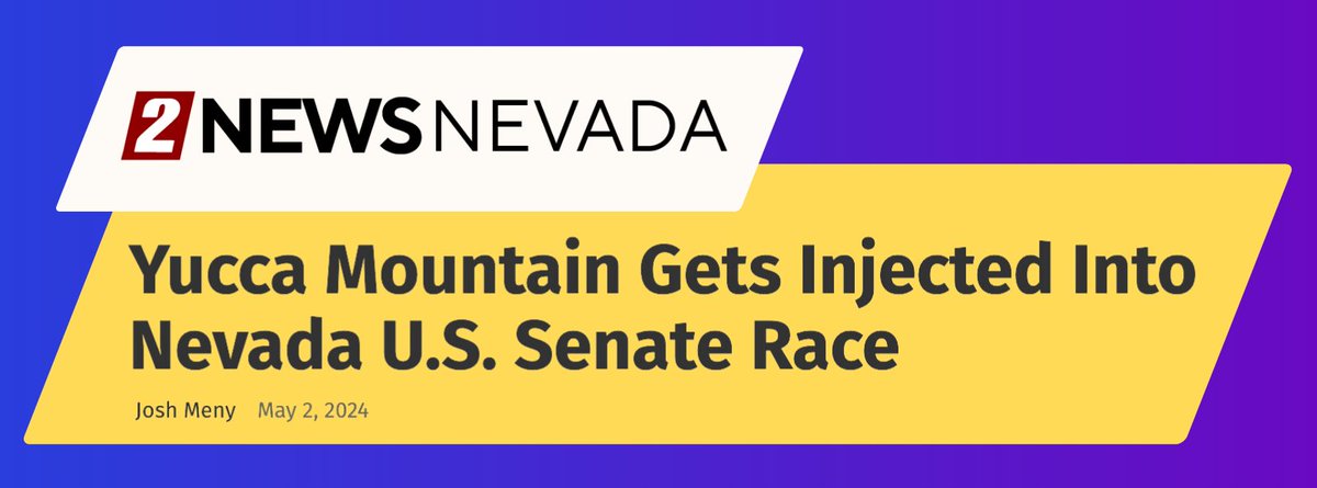 The Yucca Mountain project is wrong for Nevada, and the vast majority of residents here have always opposed this misguided proposal. Unlike my opponents, I’ll never side with the Washington politicians who want to force Nevada to be the nation's dumping ground for nuclear waste.