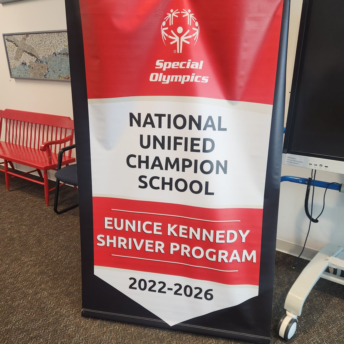 George K. Hewan, Ed.D. (@drgeorgehewan) on Twitter photo It's official and today was a GREAT day to receive the Unified Champion School Banner.
<a href="/APS_Shriver/">Eunice Kennedy Shriver Program</a> It's official and today was a GREAT day to receive the Unified Champion School Banner.
<a href="/APS_Shriver/">Eunice Kennedy Shriver Program</a>