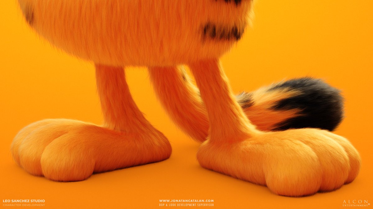 Excited to share my work on "The Garfield Movie"! Worked on Garfield, Vic, and Odie, defining their look development and grooming😺

More stuff coming soon! #TheGarfieldMovie